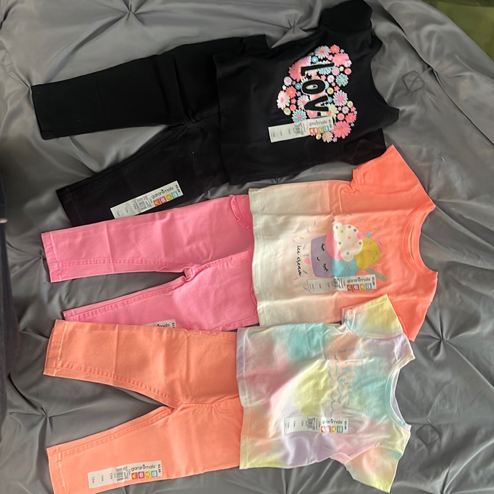 3 Brand NEW w/tags girls spring time outfits!